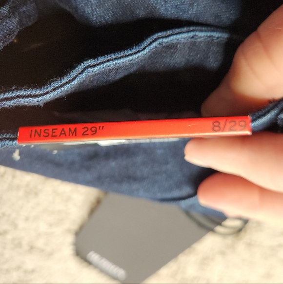 Women's Dark Blue Denim Jeans - Hudson - 8/29" - Picture 7 of 16